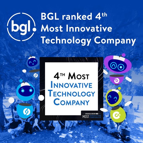 BGL ranked AFR’s 4th Most Innovative Technology Company
