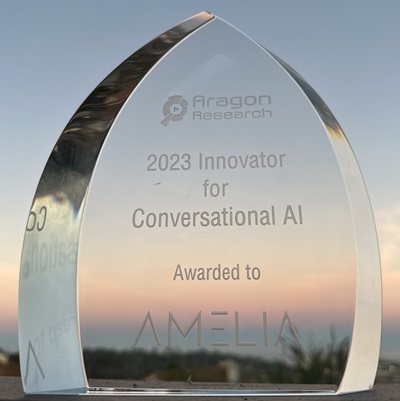Amelia Wins 2023 Aragon Research Innovation Award for Conversational AI