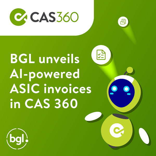 BGL unveils AI-powered ASIC invoices in CAS 360