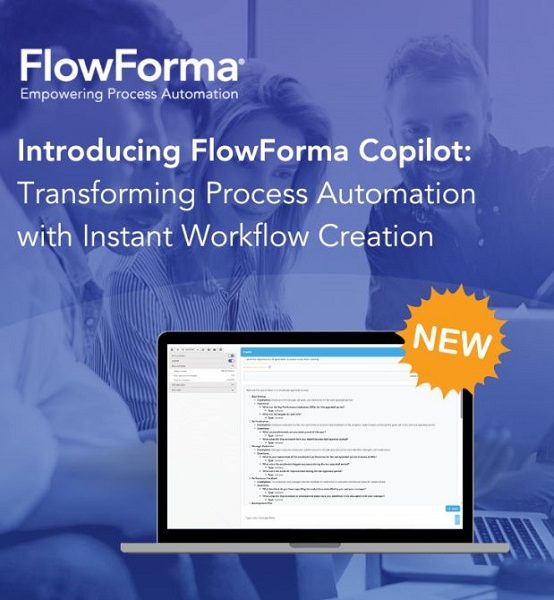 FlowForma unveils AI-powered FlowForma Copilot: Transforming process automation with instant workflow creation