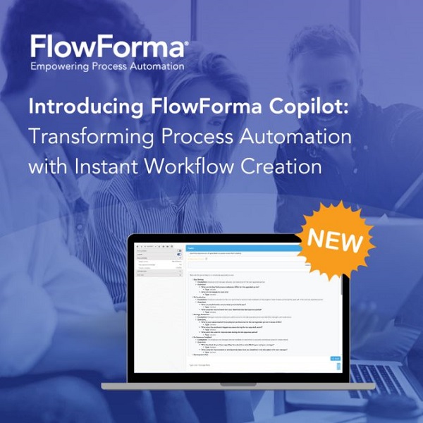 FlowForma unveils AI-powered FlowForma Copilot: Transforming process automation with instant workflow creation