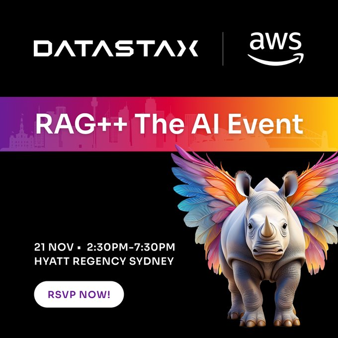 DataStax brings RAG++ The AI Event to Sydney this November